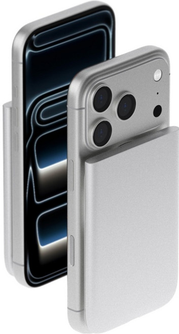 스태틱 맥플러스2 맥세이프 보조배터리 5000mAh, 실버, STC-MPBP2