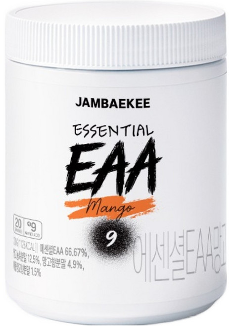 잠백이 에센셜 EAA 아미노산 망고맛, 300g, 1개