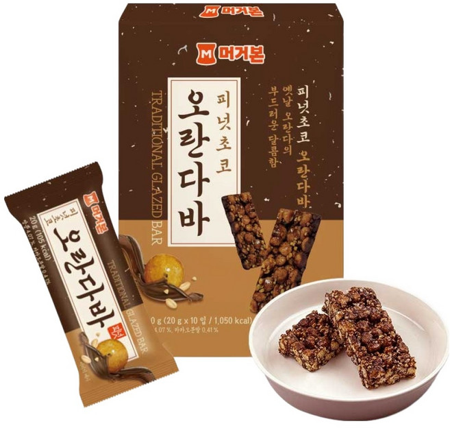 머거본 피넛초코 오란다바, 20g, 10개