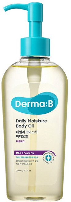 UNKNOWN Derma B 每日保濕身體油 紫無花果, 200ml, 1個