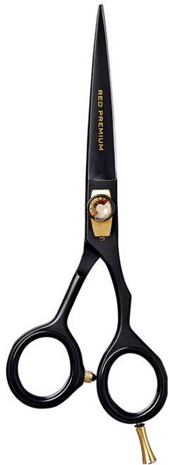 RED by KISS 頂級居家護理美髮高級美髮剪刀 直式, 1個, 黑色