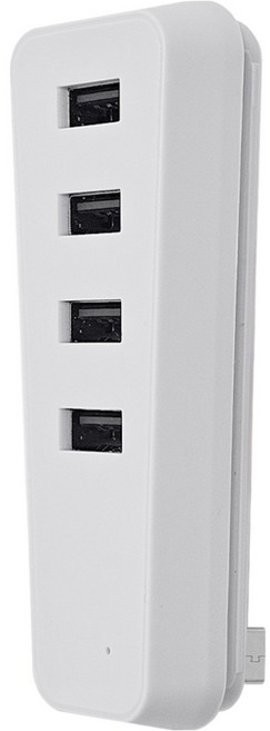 스페이스쉴드 소니 플레이스테이션 PS5 프로 슬림 호환 콘솔 멀티 USB 2.0 4포트 Hub 허브 확장 어댑터 SSHB-01, 화이트, 1개