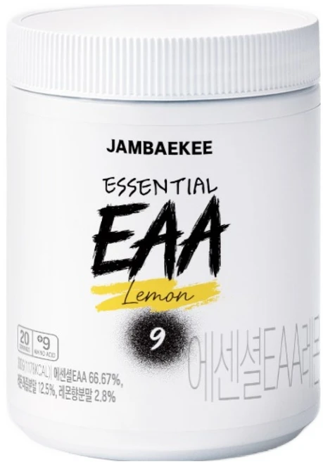 잠백이 에센셜 EAA 아미노산 레몬맛, 300g, 1개 - 쿠팡