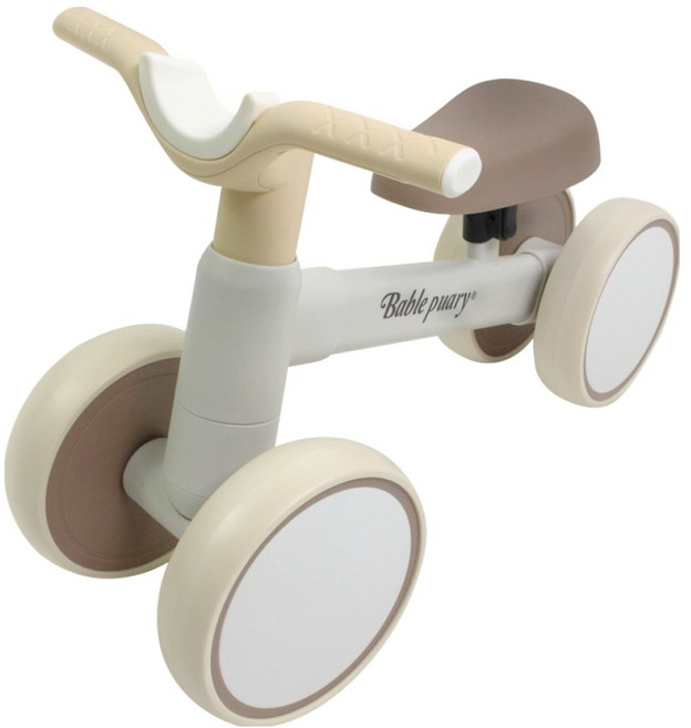 베이블퓨어리 밸런스바이크 J2 유아 실내 붕붕카, 베이지, 1개