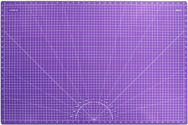 마메 PVC 양면 커팅매트, 퍼플핑크