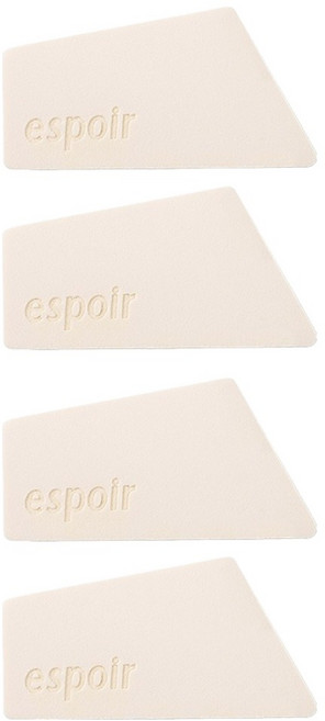 에스쁘아 피팅 스펀지 핸디, 4개, 아이보리