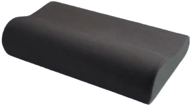 스마일깨비 인체공학적 경추지지 수면베개, 다크그레이 메모리폼, 1개