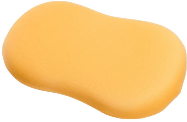 스마일깨비 폭신하고 귀여운 낮잠 코어 경추베개 500g, 옐로우, 1개