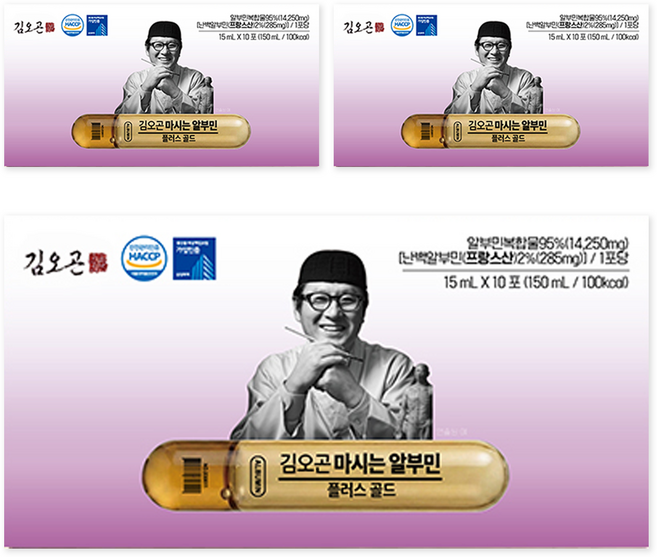 김오곤 마시는 알부민 플러스 골드 10p, 150ml, 3개