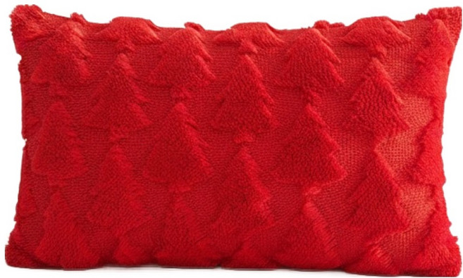 채움스토어 파자마 패턴 베개 쿠션 커버 벨벳 직사각