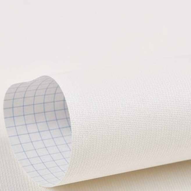 로이라이프 접착식 린넨패턴 벽지 2p, 마카롱 펄 화이트