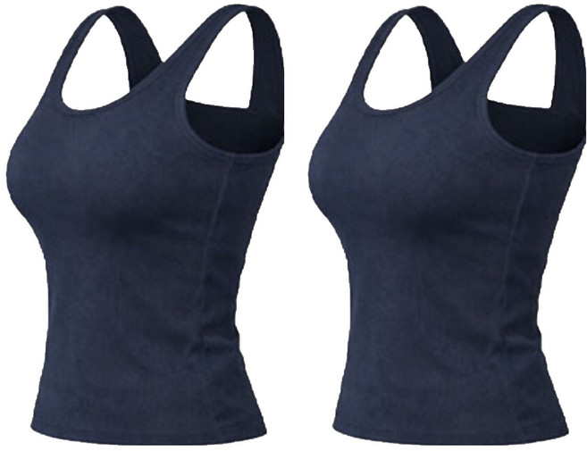 글램공감 홀리 런닝 면 나시 브라탑 2p