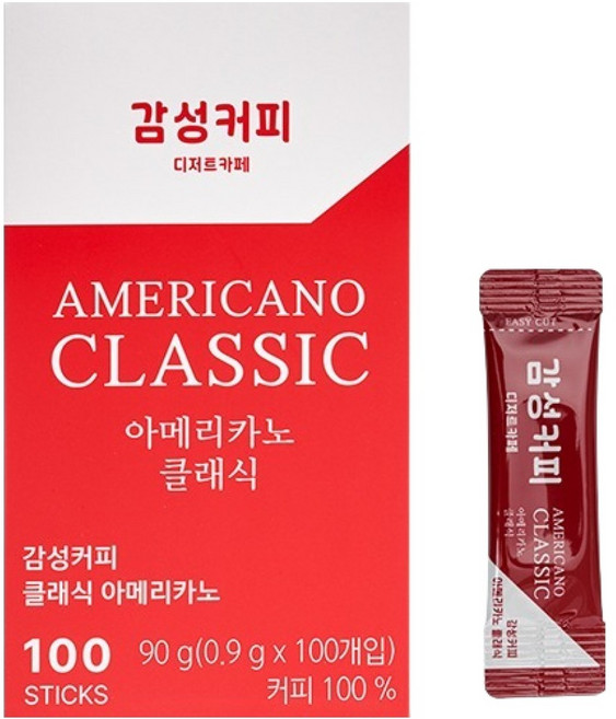 GAMSUNG COFFEE 經典美式咖啡隨身包, 1個, 100入, 900mg