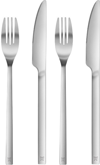 바겐슈타이거 라뜰리에 무광 포크 + 나이프 세트, 1세트, 포크 2p + 나이프 2p