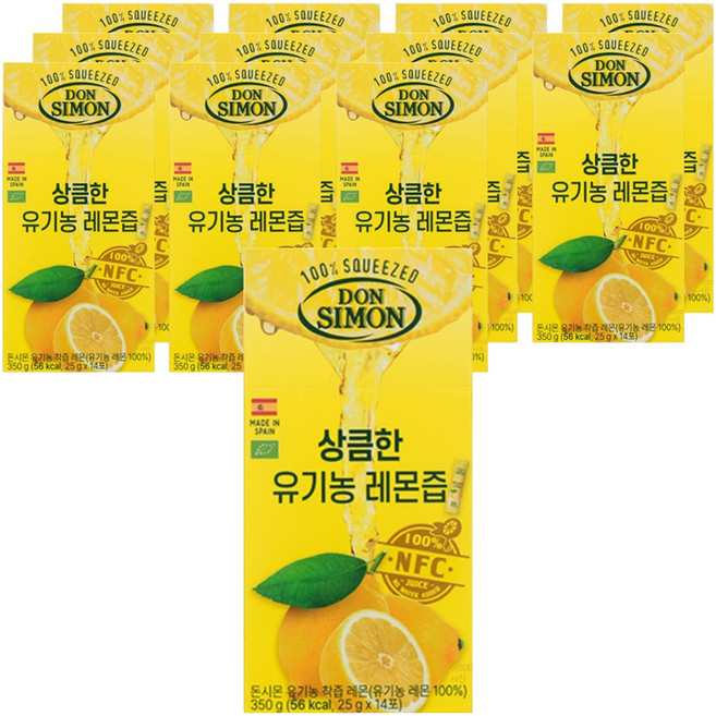 돈시몬 유기농 레몬즙, 25g, 168개