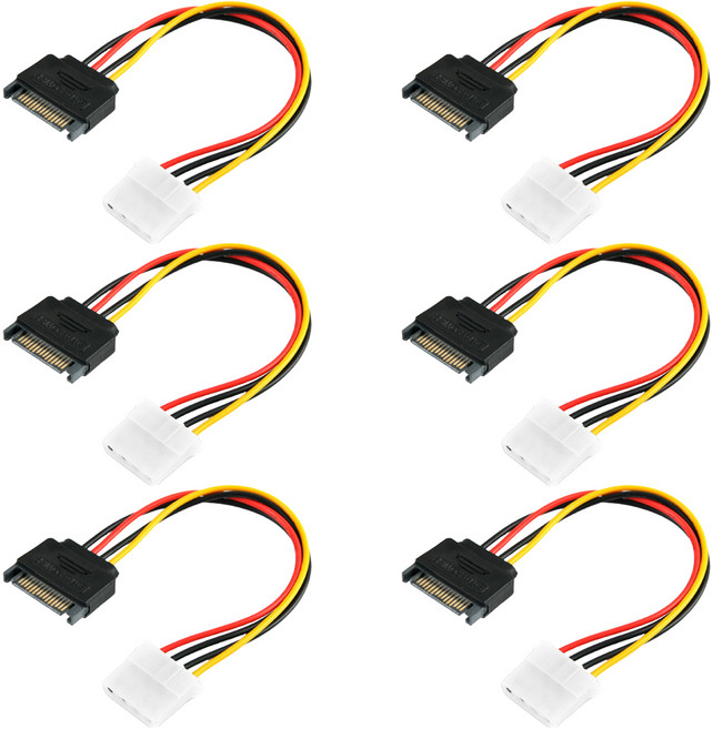 컴스 SATA 전원 케이블 CP160 3p, 2개, 20cm