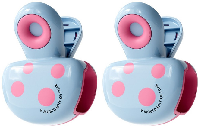 해피굿즈 고급 다용도 넓은 이불 손상방지 빨래집게, 핑크, 2개