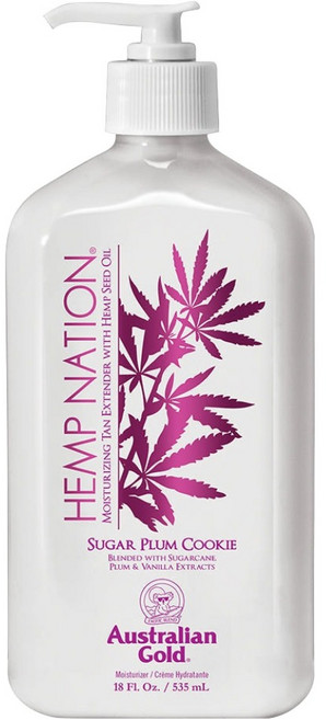 오스트레일리안골드 헴프네이션 슈가 플럼 쿠키 탠 익스텐더 바디로션, 1개, 535ml