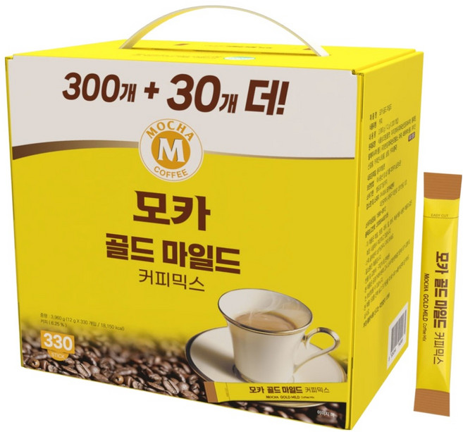 모카씨엔티 골드 마일드 커피믹스, 12g, 1개, 330개입