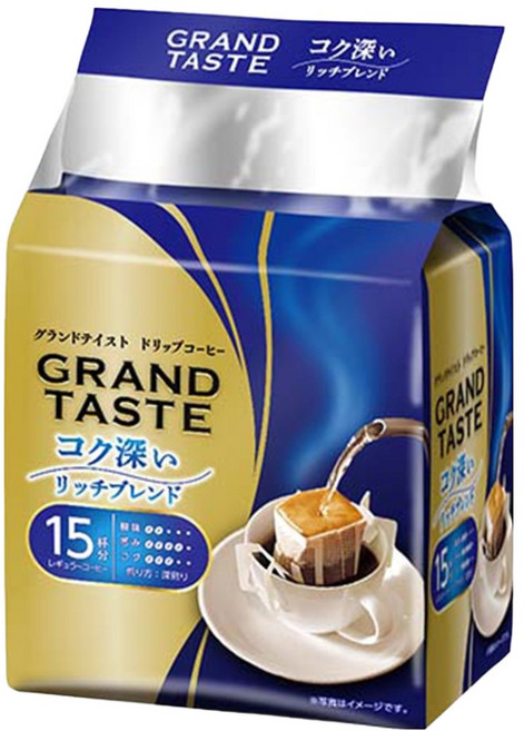 KEY COFFEE 濾掛式咖啡 Grand Taste 豐鬱綜合風味, 6g, 1個, 15入