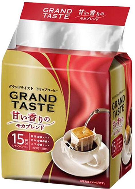 KEY COFFEE 濾掛式咖啡 Grand Taste 摩卡綜合, 6g, 1個, 15入
