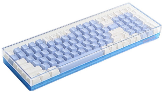 지클릭커 기계식 키보드 더스트 아크릴 케이스 104~108키, 투명, 제조사축