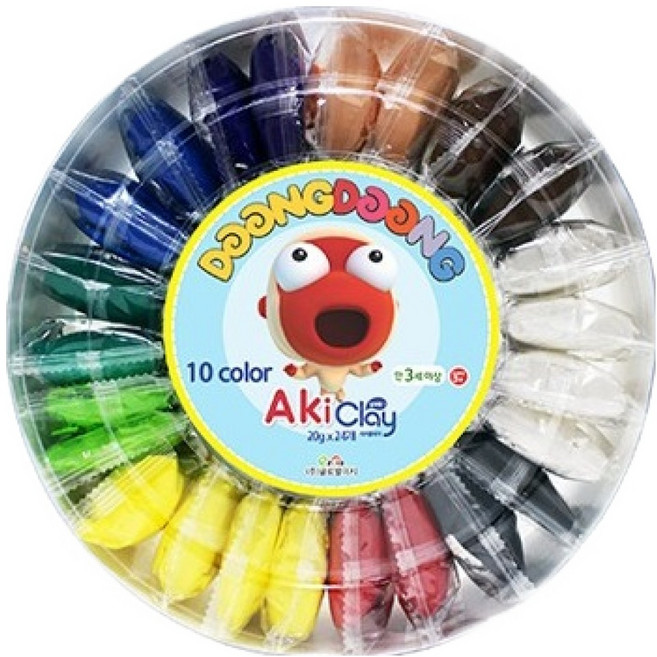 글로벌이지 둥둥 아키클레이 실속형1 20g x 24p + 몰드 2종 세트, 혼합색상, 1세트