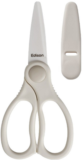 Edison 陶瓷嬰兒副食品剪刀, 1個, 象牙白