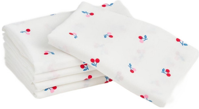 아가짱 퓨어 천 기저귀 대형, 5개, 체리