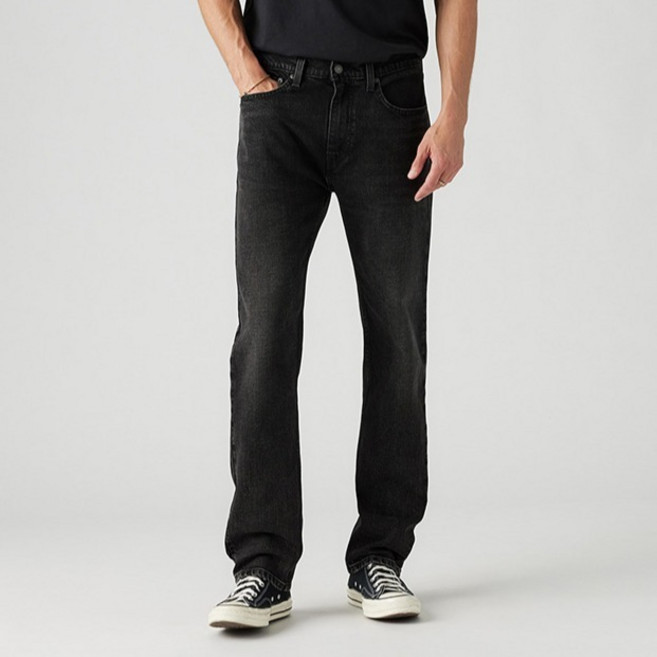 리바이스 남성용 505TM 레귤러 겟팅 웜 기모 청바지 00505-2904