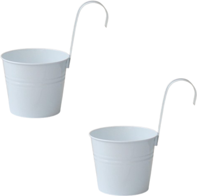 미소로운 탈부착 행잉 화분걸이, 화이트, 2개