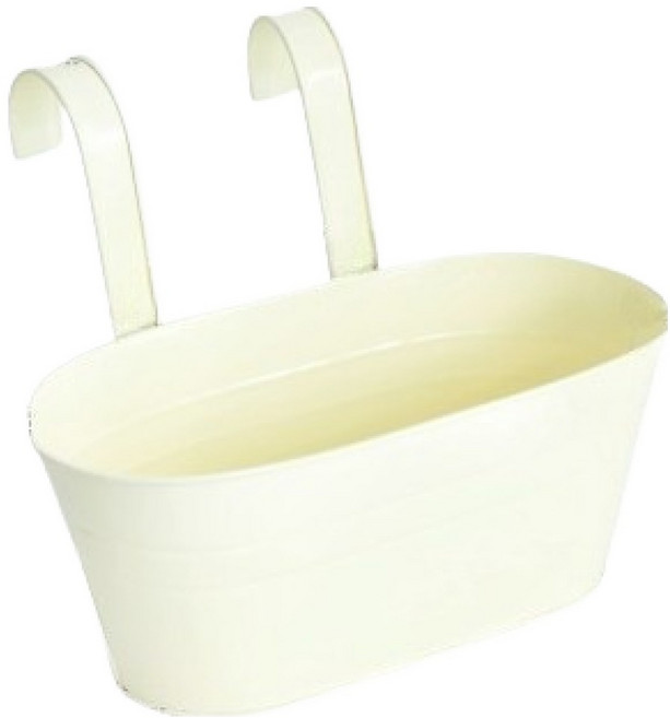 미소로운 행잉 화분, 타원형 아이보리, 1개