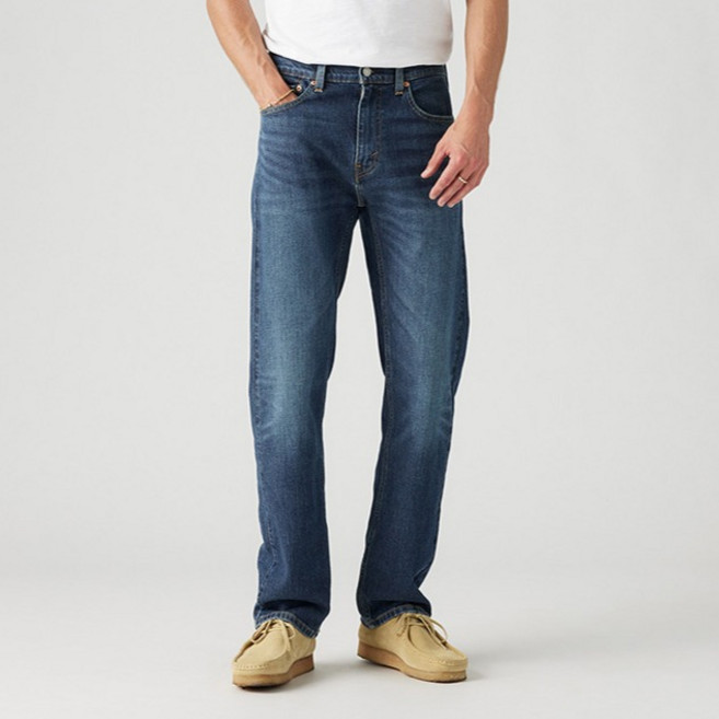 리바이스 남성용 505TM 레귤러 네버 투 웜 청바지 00505-2907
