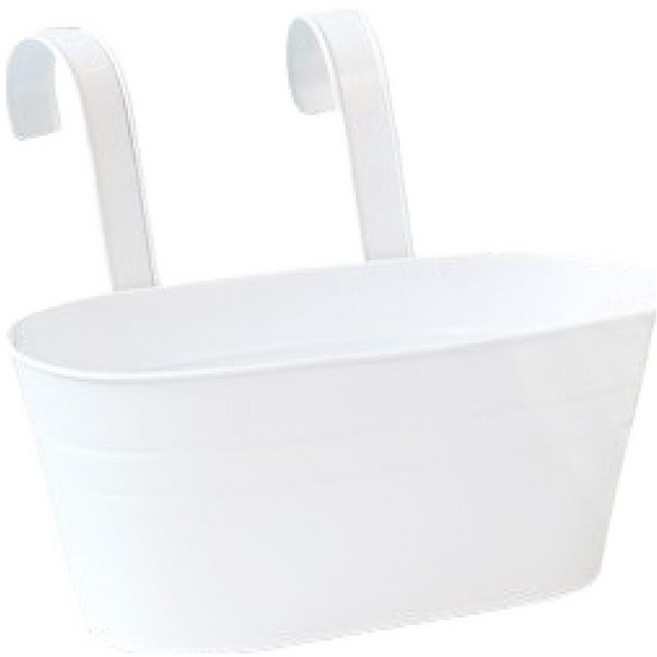 미소로운 행잉 화분, 타원형 화이트, 1개