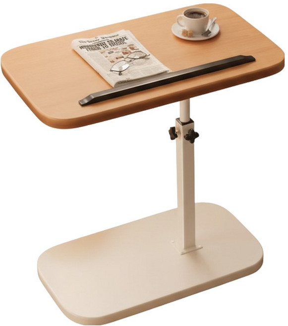 ROI Life 床邊桌 40 x 30 x 45 cm, 雙面型 原木白色框架