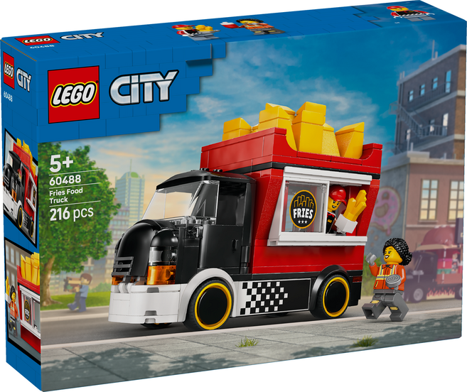 LEGO 城市系列 薯條餐車 Fries Food Truck 60488, 混和顏色, 1個