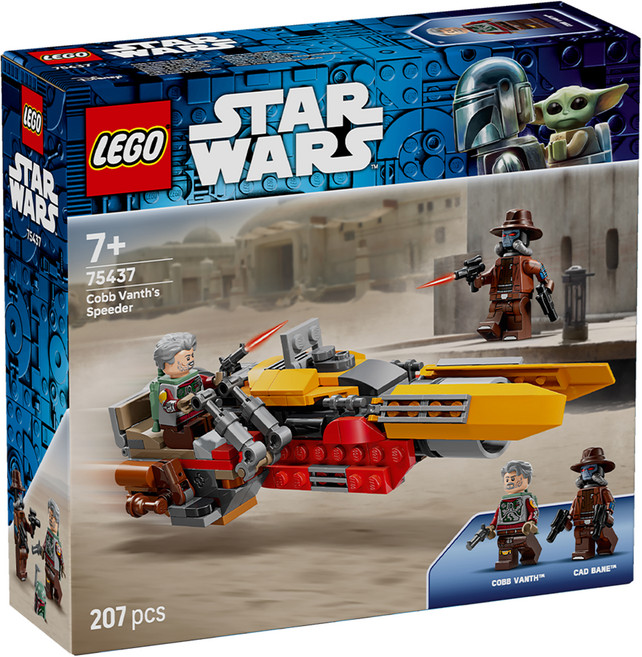 LEGO 星際大戰系列 柯布范思的飛行器 Cobb Vanth's Speeder 75437, 混和顏色, 1套