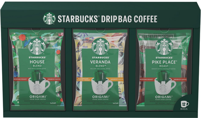스타벅스 드립백 버라이어티 드립백 하우스 블렌드 4p + 드립백 베란다 블렌드 4p + 드립백 파이크 플레이스 4p 세트, 1세트
