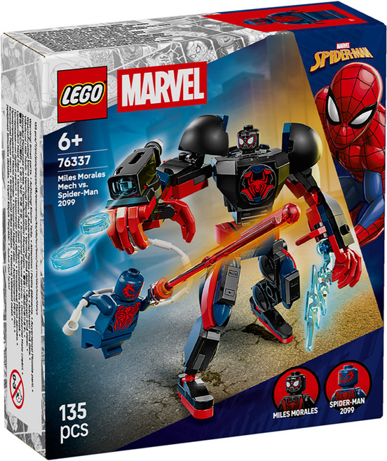 LEGO 漫威系列 邁爾斯摩拉斯機甲大戰蜘蛛人 2099 Miles Morales Mech vs. Spider-Man 76337, 混和顏色, 1套