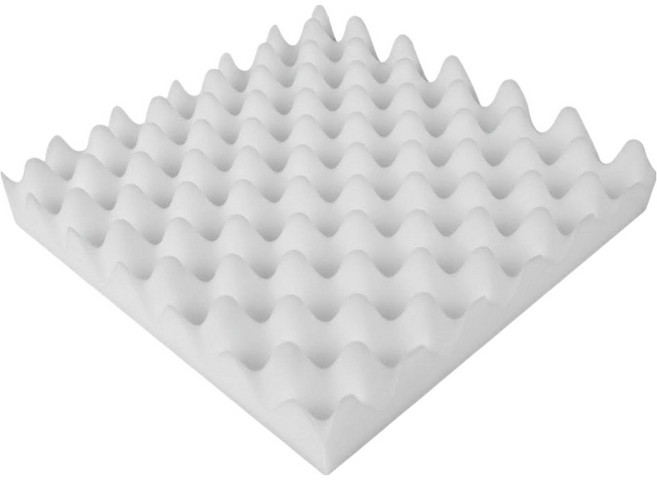 아느로 계란판 흡음재 고밀도 난연 방음재 30 x 30 x 5cm, 화이트, 10개