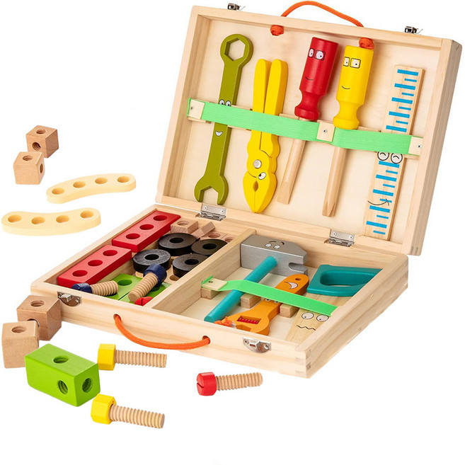 PLAYFUL TOYS 頑玩具 木製工具組, 混和顏色, 1套