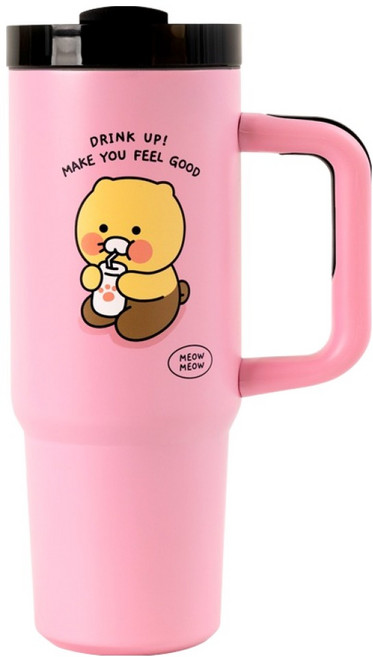 춘식이 데일리 그립 텀블러, 1개, 핑크, 887ml