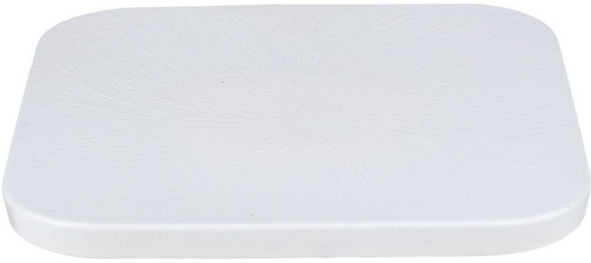 플라라 도자기 흑백결 플레이트 정사각 접시, 화이트, 1개