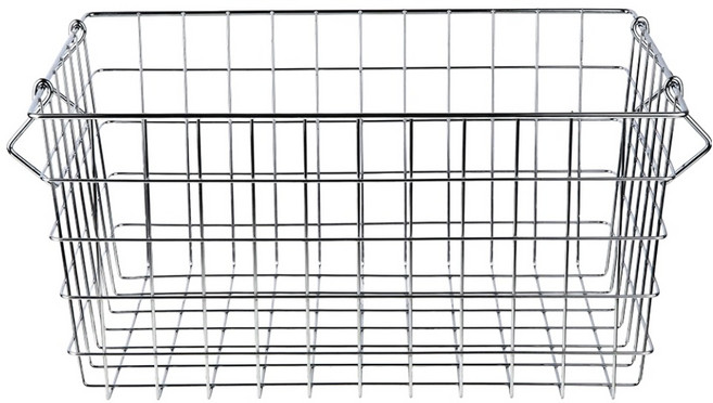 플라라 스텐 와이어 바스켓, 실버, 1개