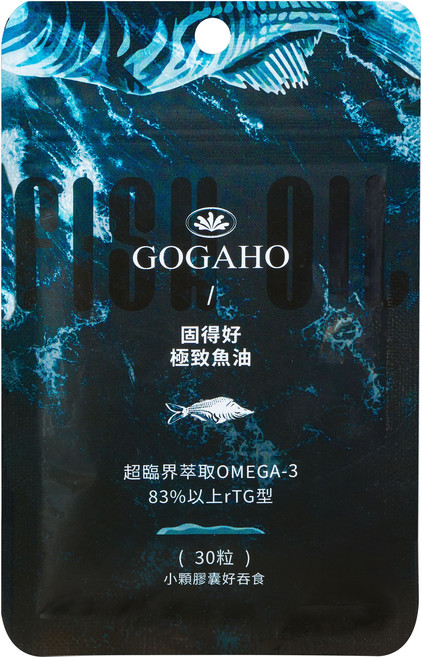 GOGAHO 極致魚油, 30顆, 25.5g, 1個