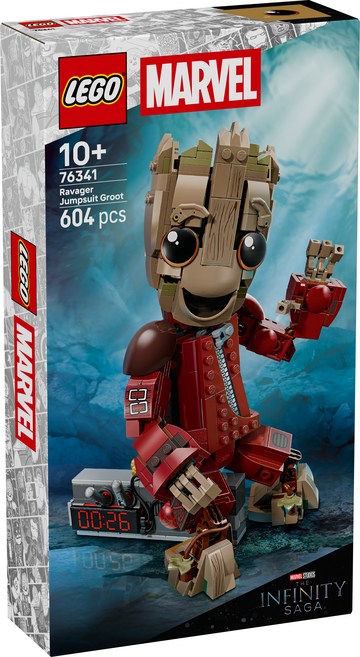 LEGO 76341 漫威系列 破壞者連身褲版格魯特 Super Heroes, 混和顏色, 1套