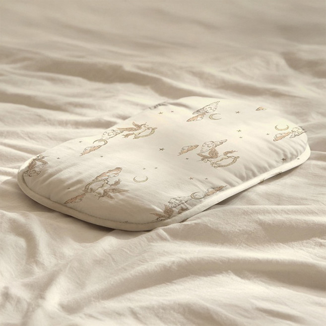 엘라바 슈크림 아기베개 순면 커버, 문라이트유니콘