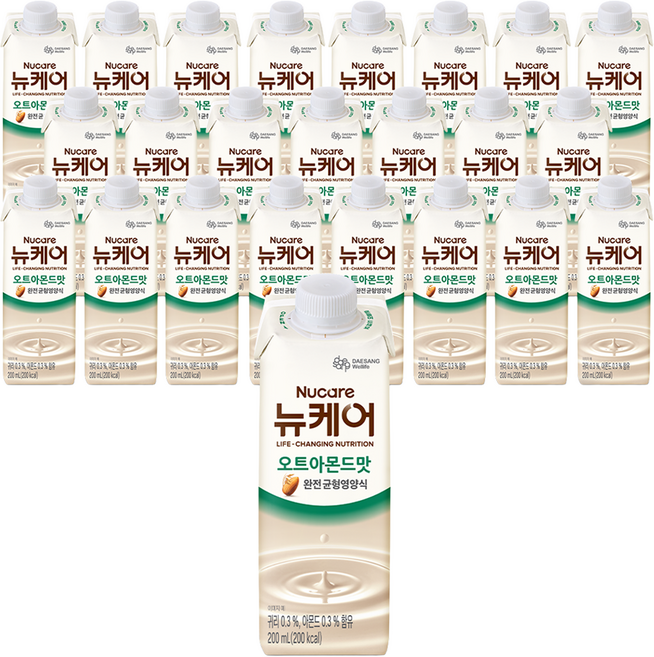 뉴케어 완전 균형영양식 오트아몬드맛, 200ml, 24개