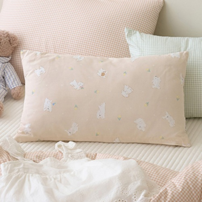 쉬즈홈 순면 베개 솜포함, 베베조이 베이지