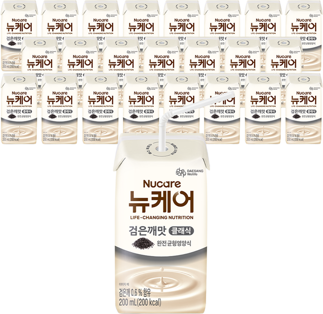 뉴케어 검은깨맛 클래식 완전균형영양식, 200ml, 24개